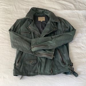 Lucky Brand Green Leather Jacket